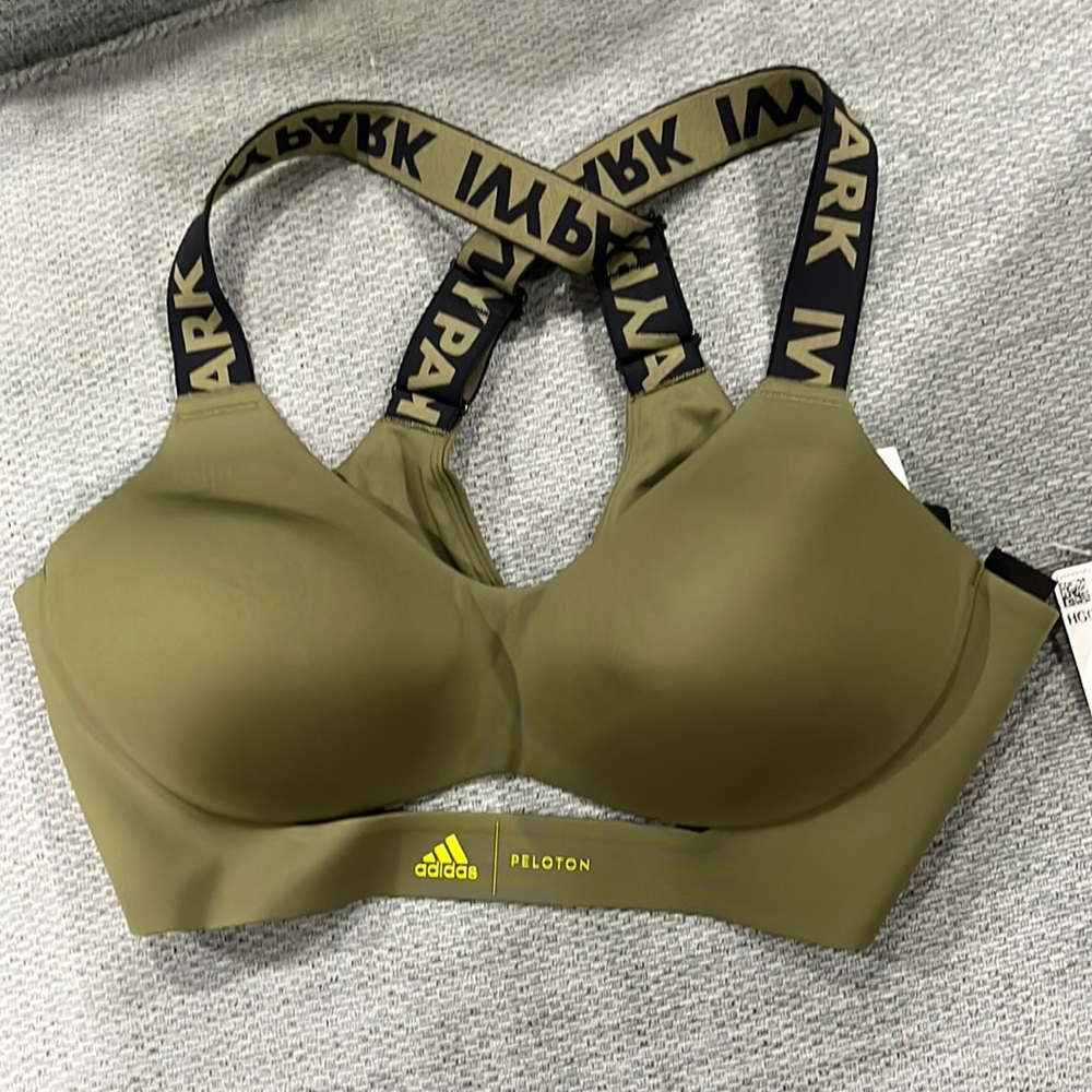 Adidas x Ivy Park Olive Green Padded Sports Bra